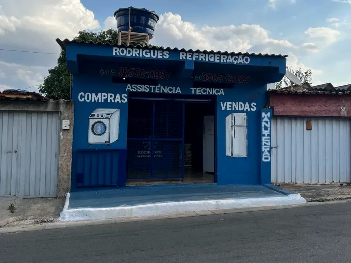 Fachada da Rodrigues Refrigerações no Jardim Leblon, Belo Horizonte