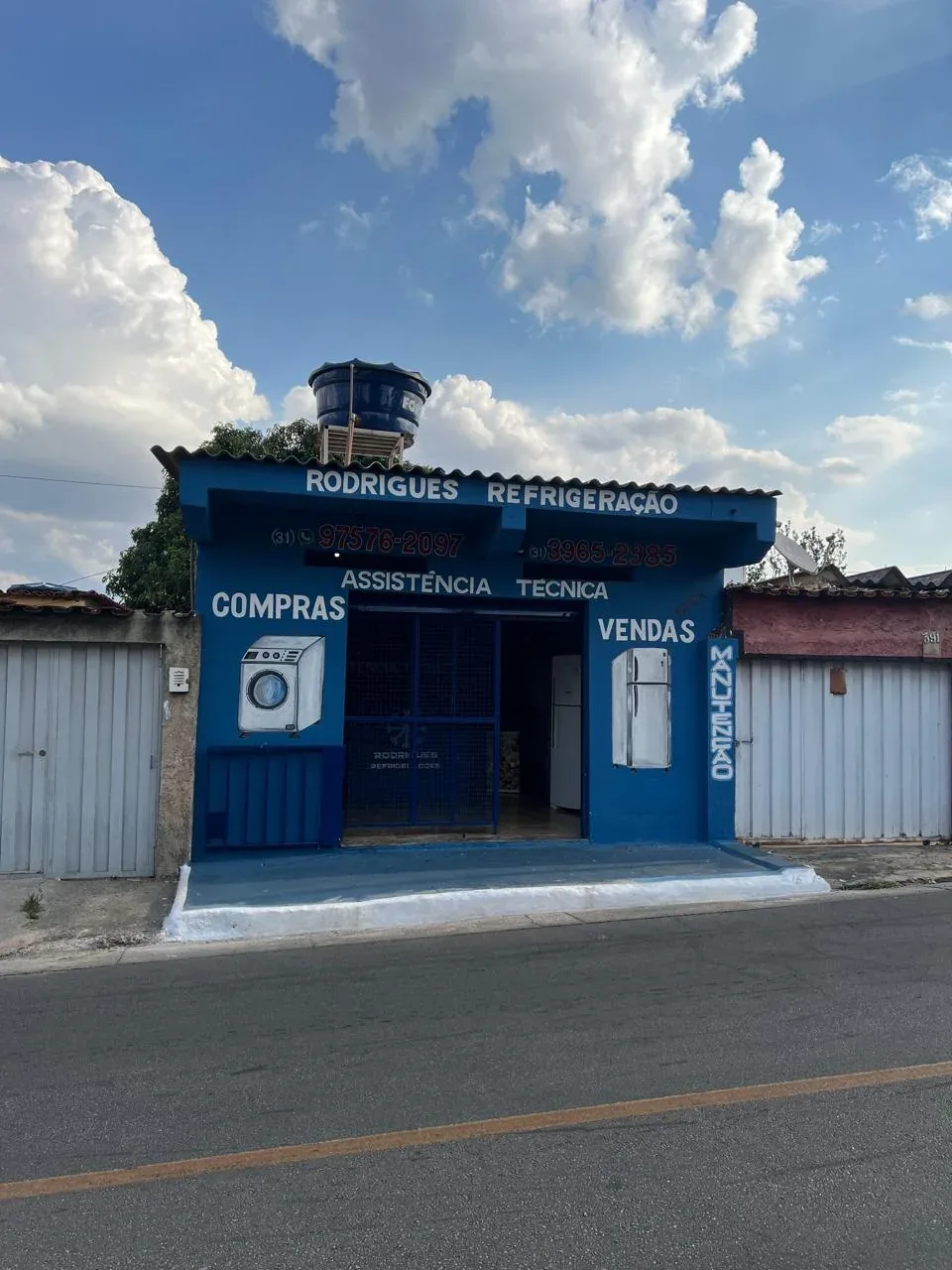Fachada da Rodrigues Refrigerações em Belo Horizonte